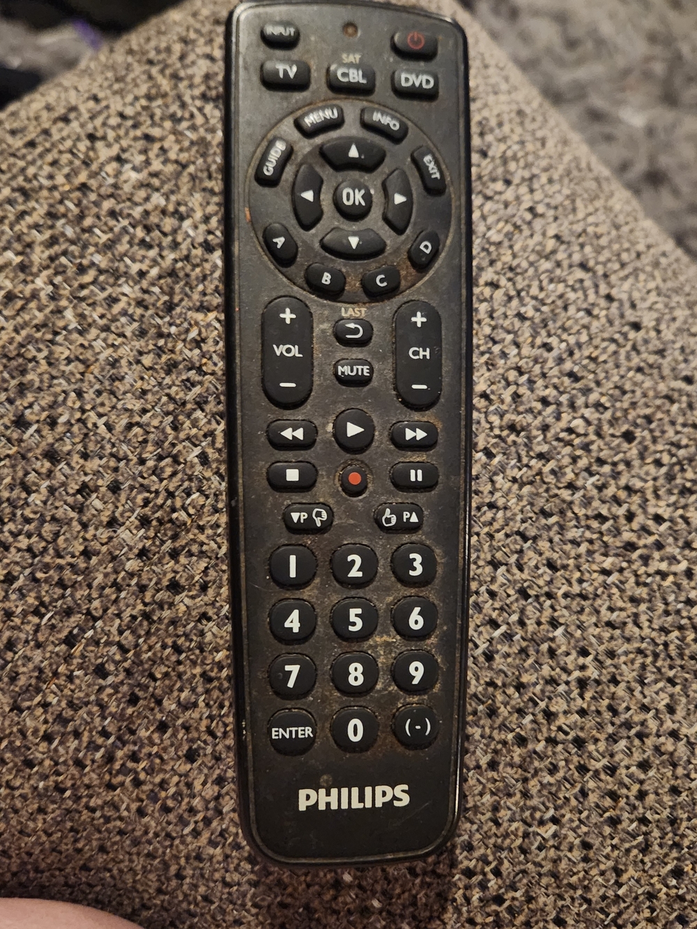 Philips Black Remote Control